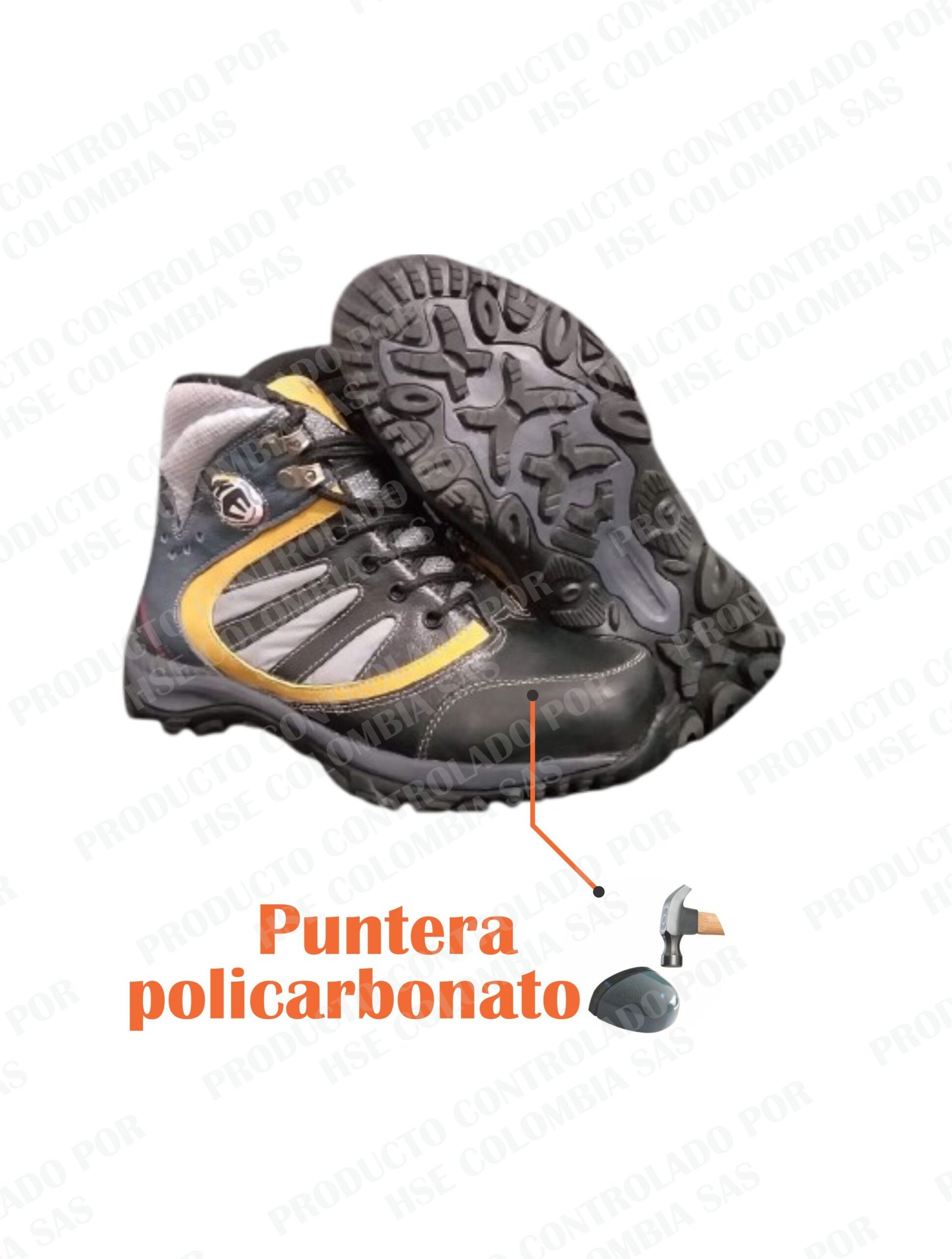 Botas de Seguridad Antipunzón y Dieléctricas - CODIGO: 3501 - Imagen 3