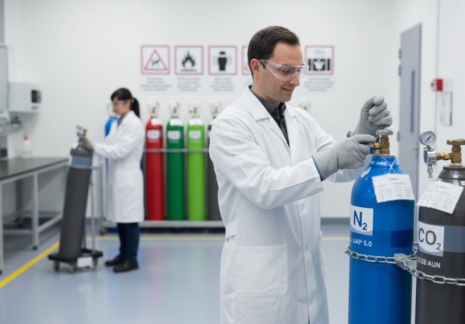 Protegido: Capacitación Uso Seguro de Gases Nitrógeno UAP 5.0 y CO2 Seco almacenamiento, transporte y manipulación.