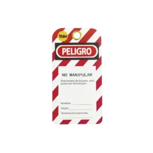 Tarjeta de identificación para bloqueo de energías peligrosas