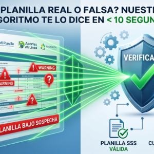 Software de Verificación de Planillas de seguridad social falsas - Demo Gratis 8 Días